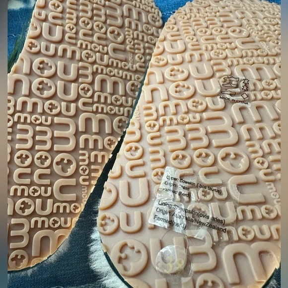 Mou Mou Sheepskin Fur Slide Slippers - Picture 4 of 5